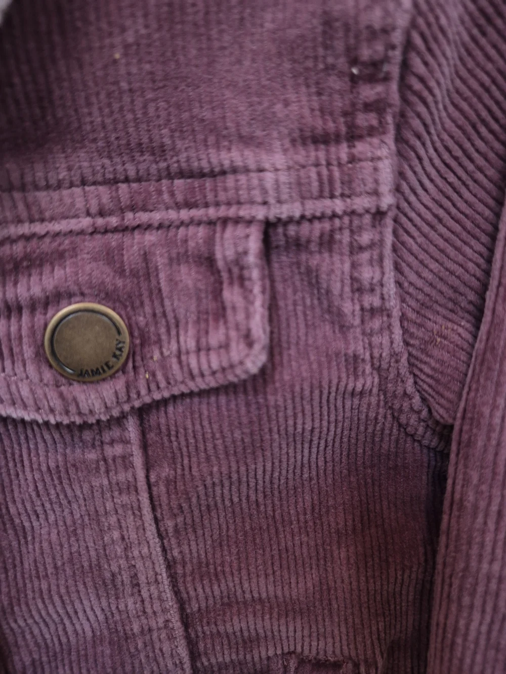 Jamie Kay Corduroy Sherpa Jacket in Dusty Rose 3Y
